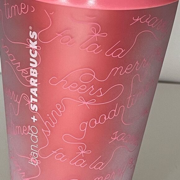 Starbucks 2018 Holiday Collection ban.do Season Coffee Cold Cup Tumbler 16oz - Picture 9 of 9